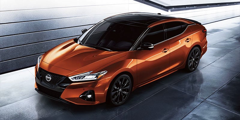 2022 Nissan Maxima parked in a garage