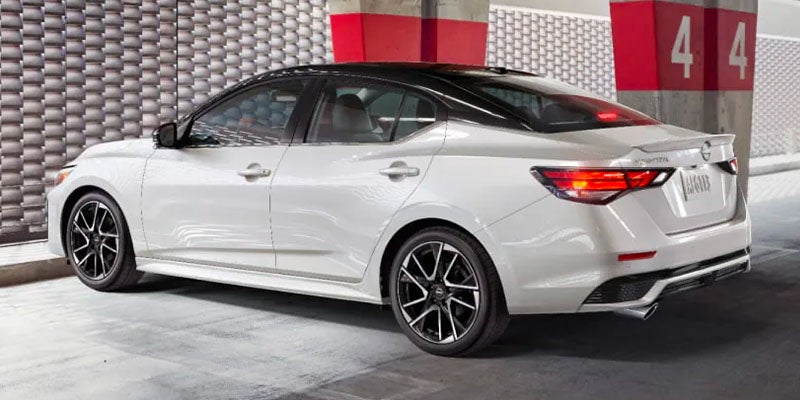 2025 Nissan Sentra parked in a garage